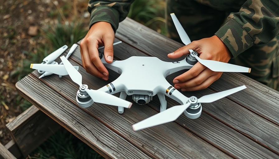 Close-up assembling drone components, drone warfare technology.