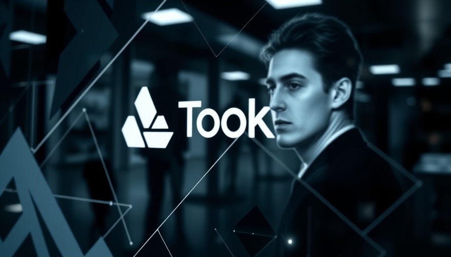 Reflective tech display featuring geometric patterns and portrait, artificial intelligence theme.