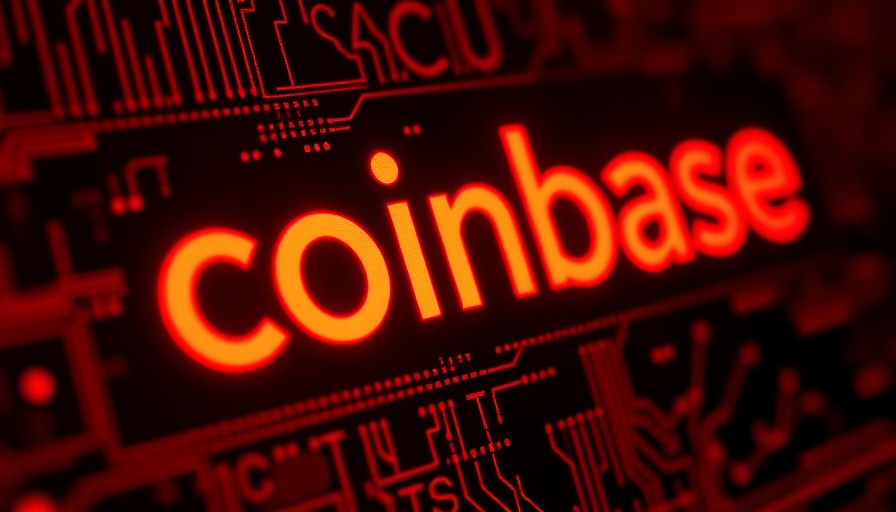 Glowing red Coinbase logo symbolizing data breach reimbursement