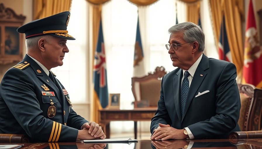 US officials discussing Golden Dome space defense program in office.