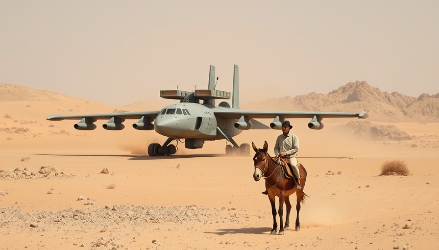 Israel air defense system in desert with person on donkey.