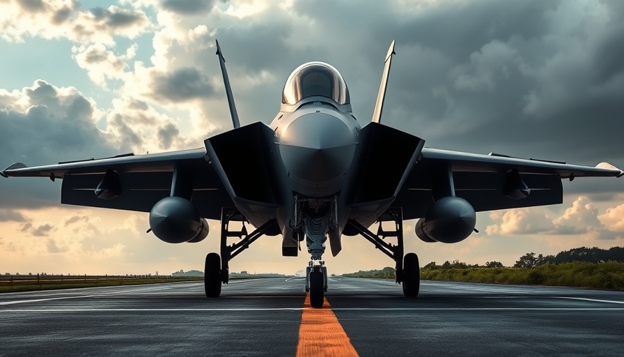 Military jet on runway under dramatic sky, related to Western Missiles Ukraine Russia.