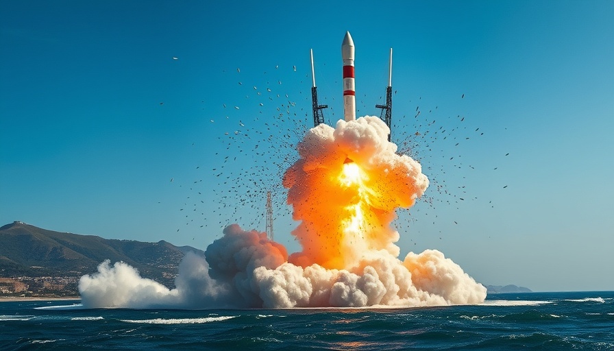 Rocket explosion over ocean highlights starship failure impacts.