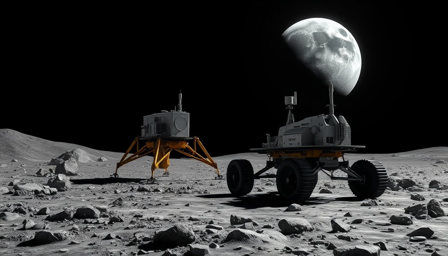 ispace Resilience moon landing with lunar lander and rover on moon.