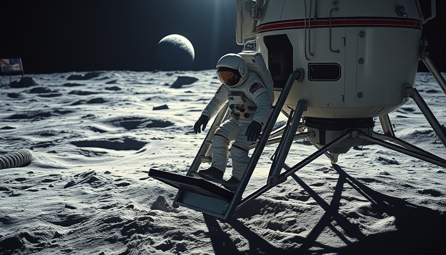 Astronaut explores moon near rover, highlighting NASA moon and Mars efforts funding.