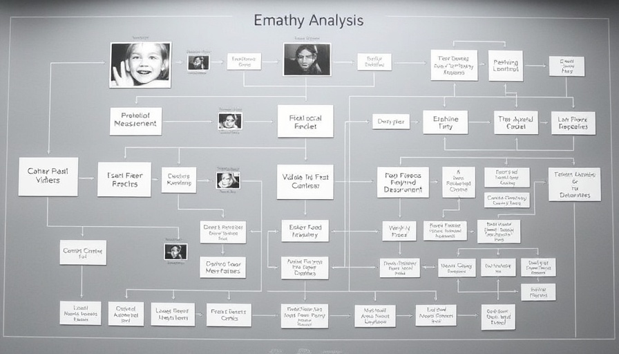 Flowchart illustrating machine learning empathy measurement process.