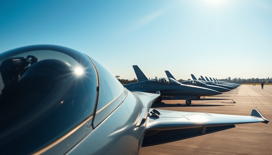 JF-17 fighter jets aligned on Azerbaijan tarmac under clear sky
