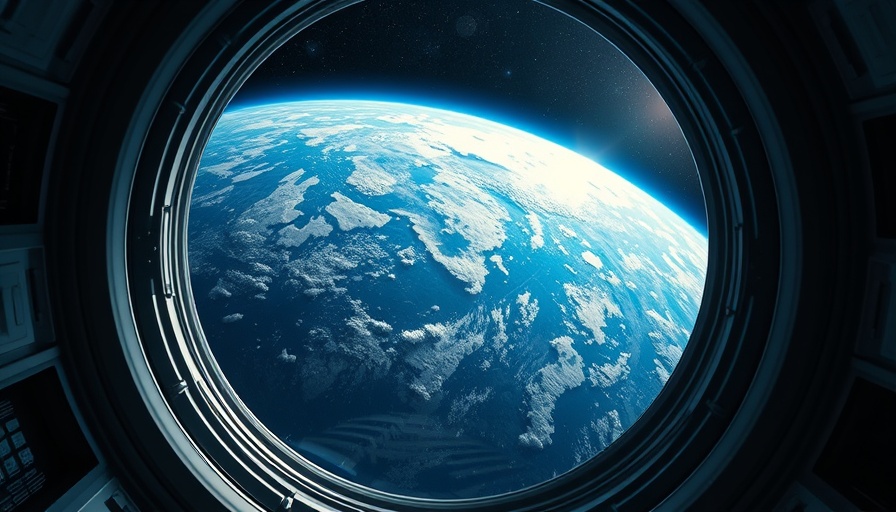 Earth through spacecraft window during Axiom Space mission.