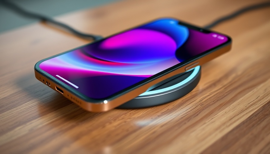 iPhone 17 on a wireless charger showing design upgrade.
