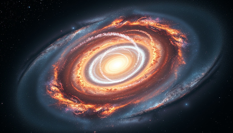Vibrant spiral galaxy swirling in space