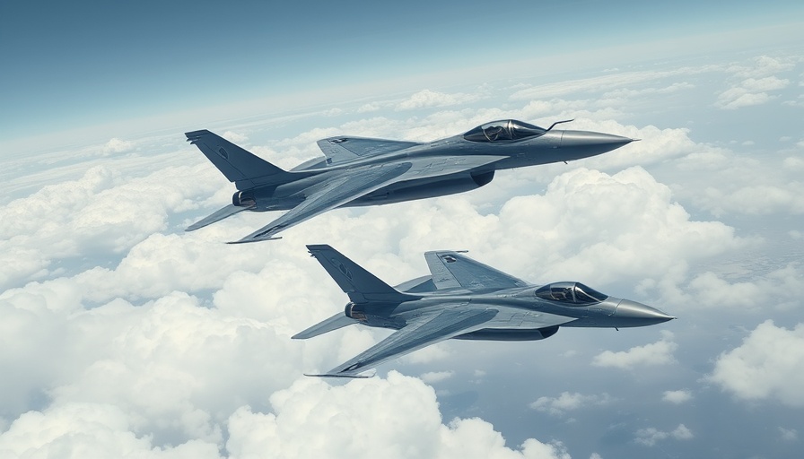 Two military jets flying in formation in the sky, Israel Air Dominance Middle East.