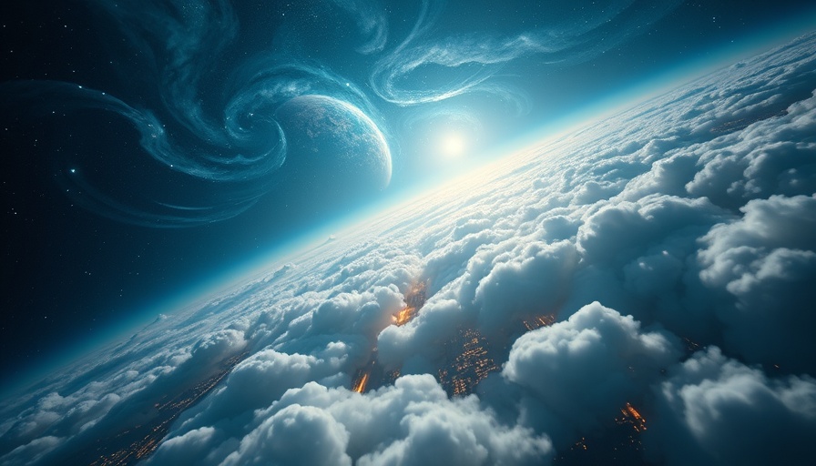 Breathtaking view of Earth from space with vivid city lights.