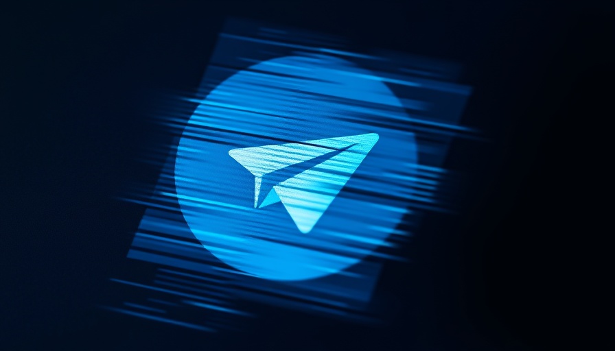 Distorted Telegram icon symbolizing crypto scam markets