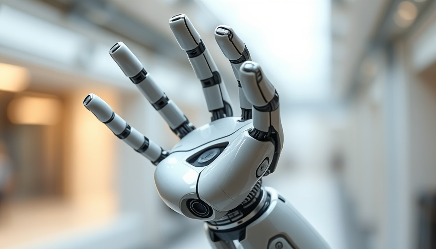 AI in toys: robotic hand showcasing advanced technology.