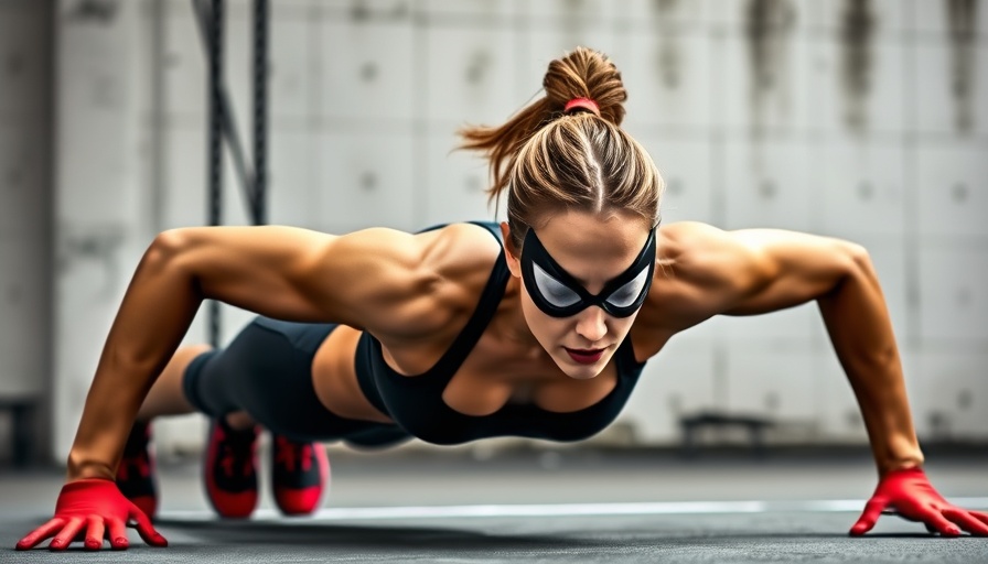 Woman demonstrating spiderman pushups, showcasing exercise benefits.