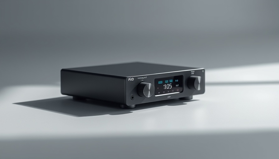 FiiO K15 DAC and Headphone Amplifier with control knobs and display