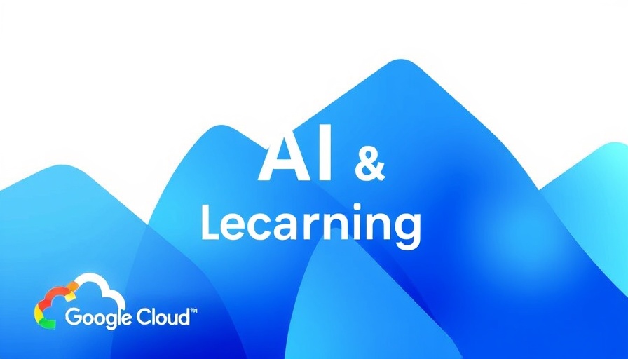 Abstract blue shapes represent AI & Machine Learning with Google Cloud, converting ADK agents to A2A framework theme.