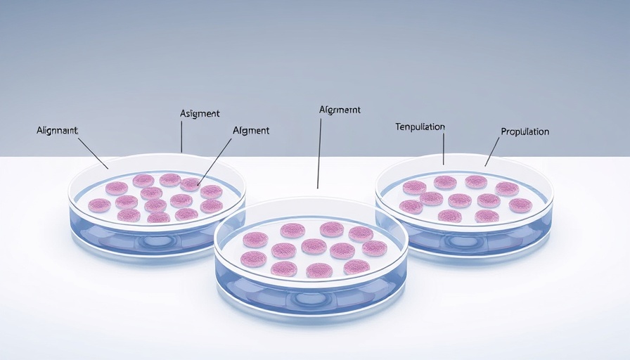 Diagram of stem cell technology for tissue repair processes.