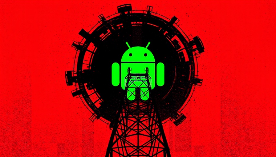 Android warns about fake cell towers in abstract illustration