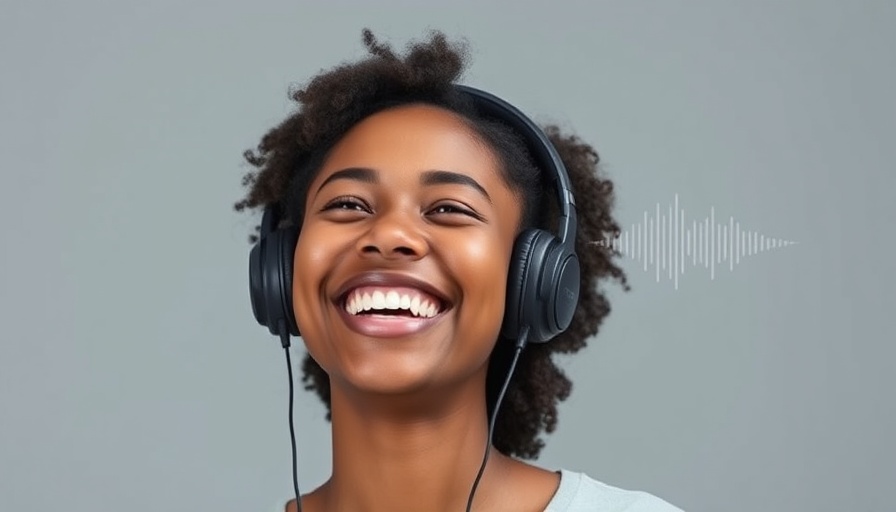 Smiling woman with OneOdio Focus A6 Wireless ANC Headphones in use.
