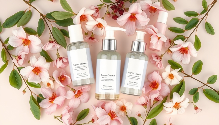 Elegant skincare products with flowers and leaves, Amazon Prime Day Skincare Deals.