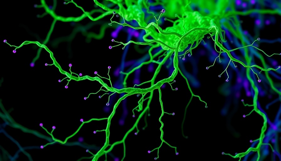 Microscopic view of protein kinase activities with luminous strands.