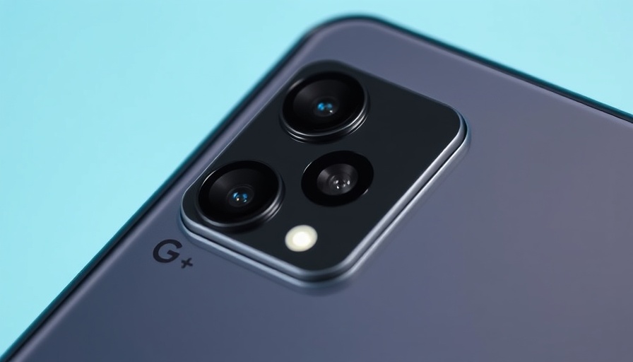 Google Android phone camera with AI features up close.