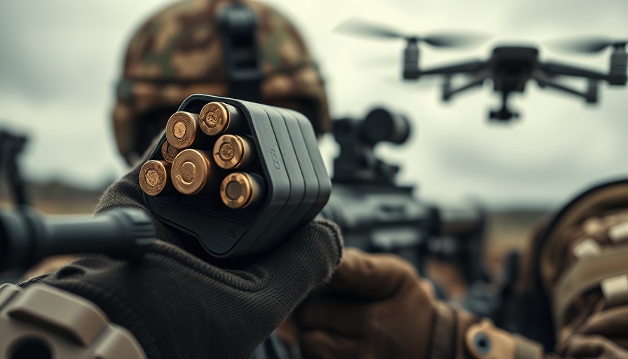 Counter-Drone Rifle Rounds in Ukraine, soldier prepares weapon.