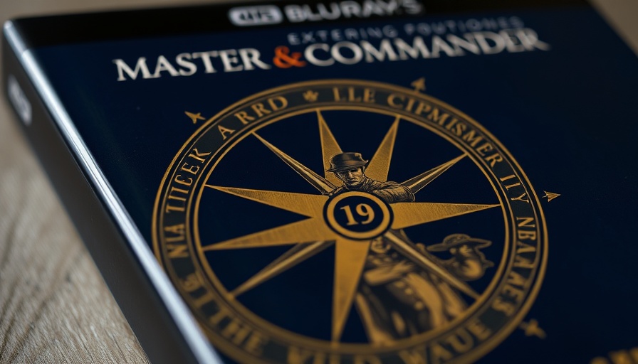 Master and Commander 4K Blu-ray steelbook with gold artwork.