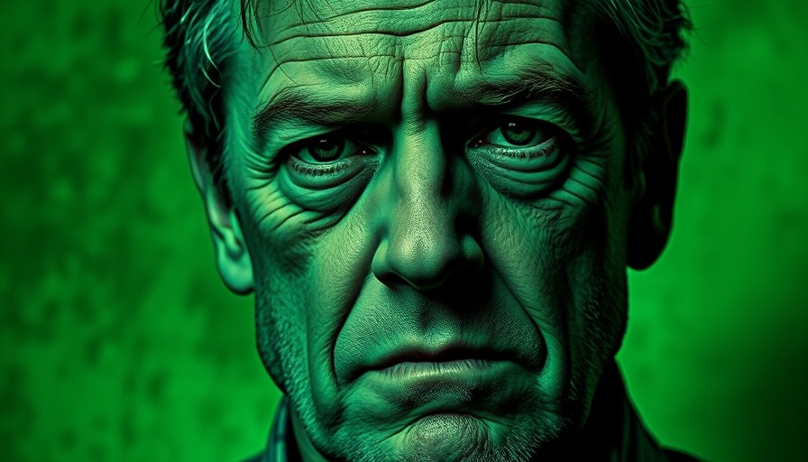 Close-up green-tinted portrait illustrating privacy in government investigations