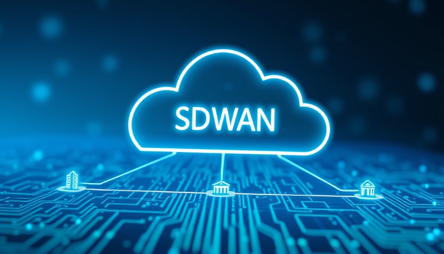SD-WAN network diagram showing cloud connections and use cases.