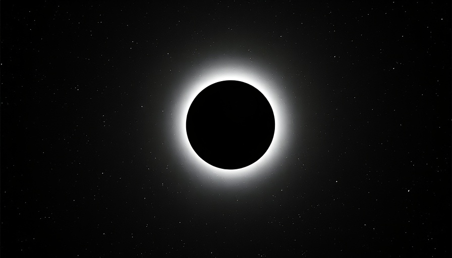 Celestial silhouette with glowing corona in deep space, Planet Nine