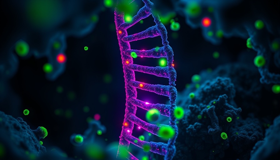 AI tool brings to light dark aspects of human genome with glowing imagery.