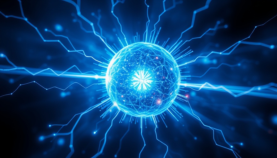 Glowing sphere of energy illustrating quantum liquid crystals in deep space.