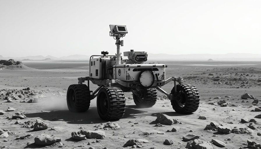 NASA Curiosity Rover advancements exploring Mars terrain in a detailed view.