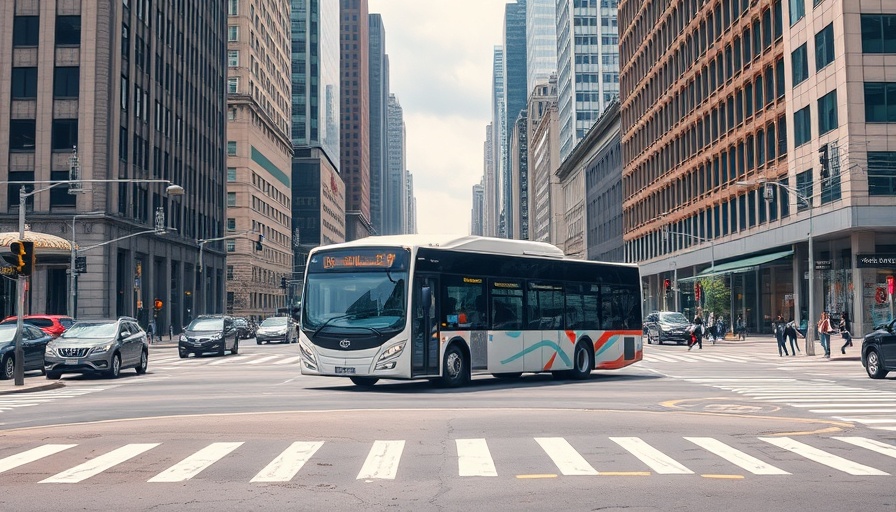 AI-driven cameras for bus lane enforcement in a bustling city intersection.