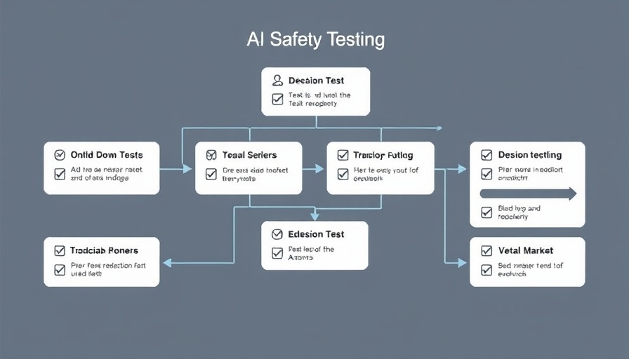Technical flowchart of AI safety testing methods showing evaluation process.