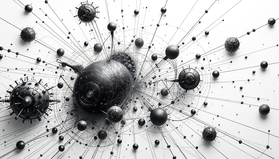 Abstract diagram illustrating dark matter research concepts.