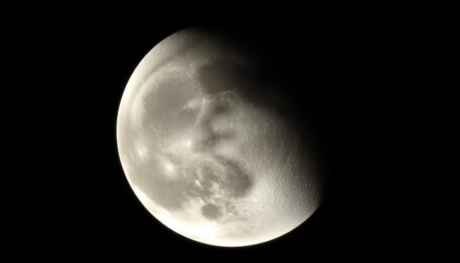 Detailed crescent moon surface for moon quiz.