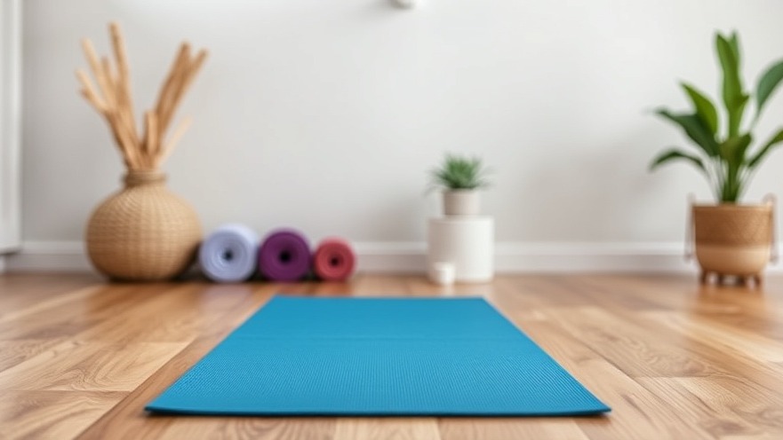 Yoga mat for home gym equipment, perfect for staying fit and enhancing workout routine.