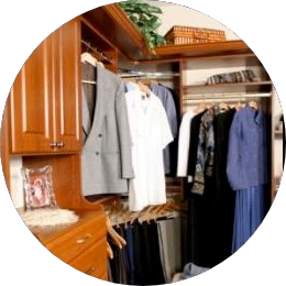 custom closet organizers in cherry