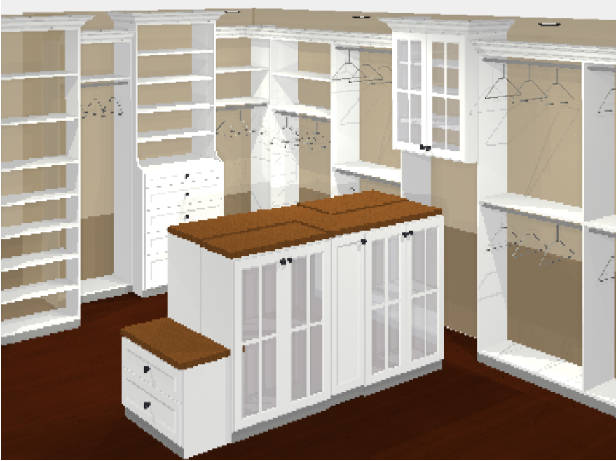 custom closet designs - Walkin Closet Drawing