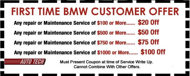 BMW First Time Customer Special