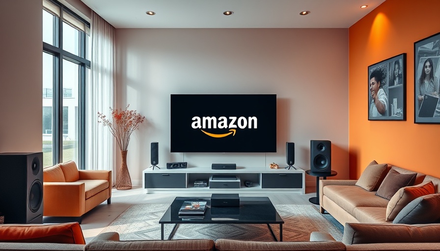October Prime Day TV deals 2025 promotion graphic in bright living room.