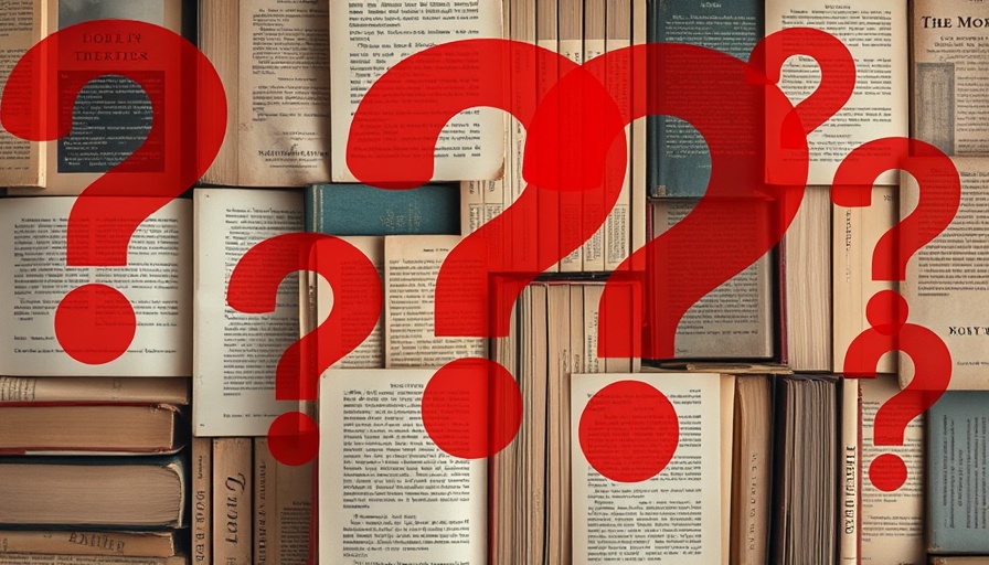 Collage of confusing book covers with question marks overlay