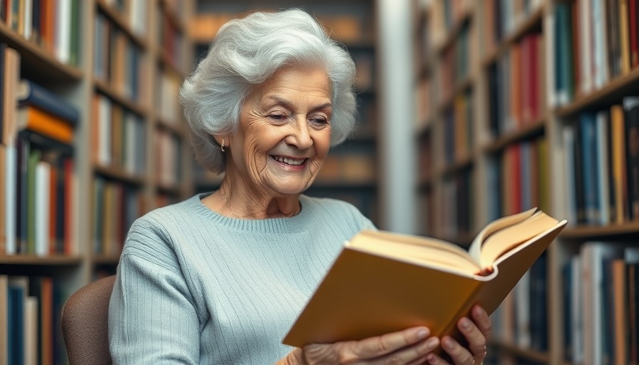 Elderly woman reading in a library, October 2025 new book releases.