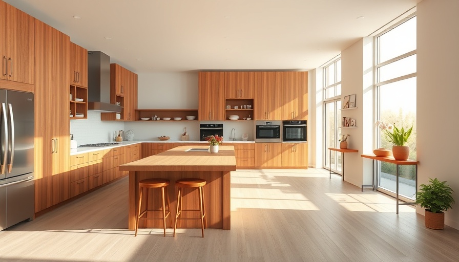 Modern kitchen design showcasing efficiency tips with natural light.