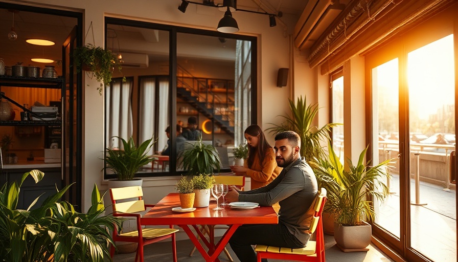 Charming shared creative space in Frederiksberg with vibrant outdoor table.
