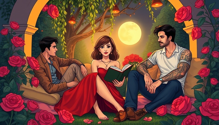 Omegaverse in Bound to the Beasts: Stylish character illustration in garden.