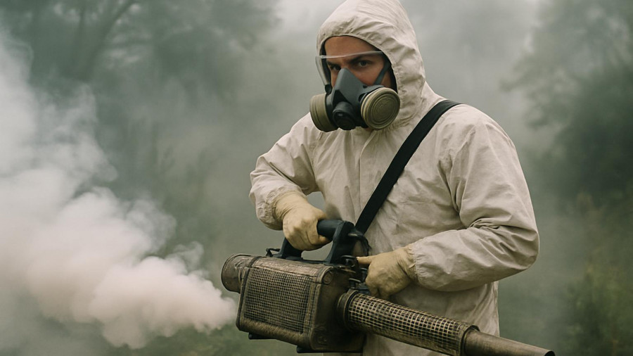 Protective gear fumigation addressing dengue fever risk in Los Cabos